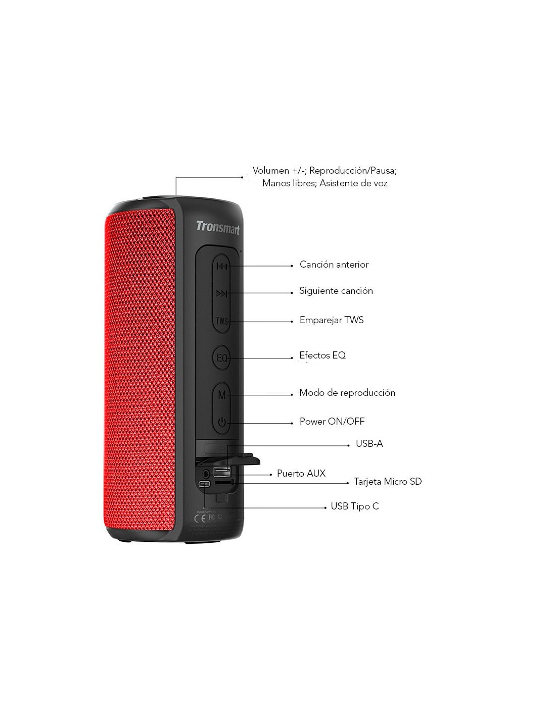 Tronsmart Element T6 Plus 40W Bluetooth 5.0 - Altavoz Bluetooth
