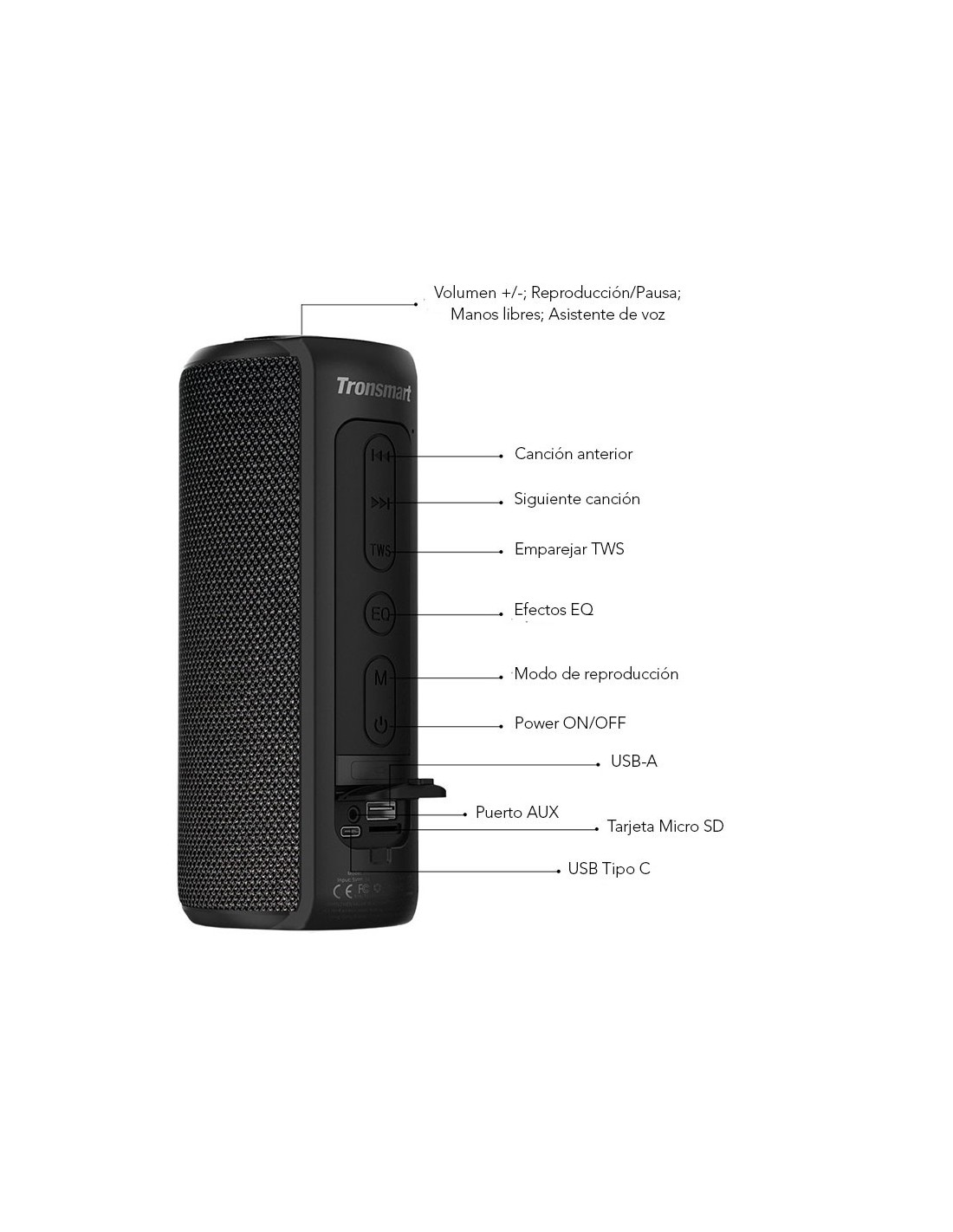 Tronsmart Element T6 Plus 40W Bluetooth 5.0 - Altavoz Bluetooth