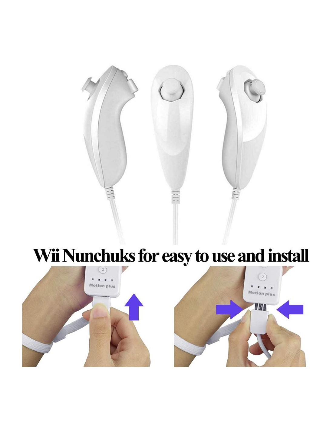 Mandos Wii Wireless Remote Motion Controller y Nunchuk compatibles 