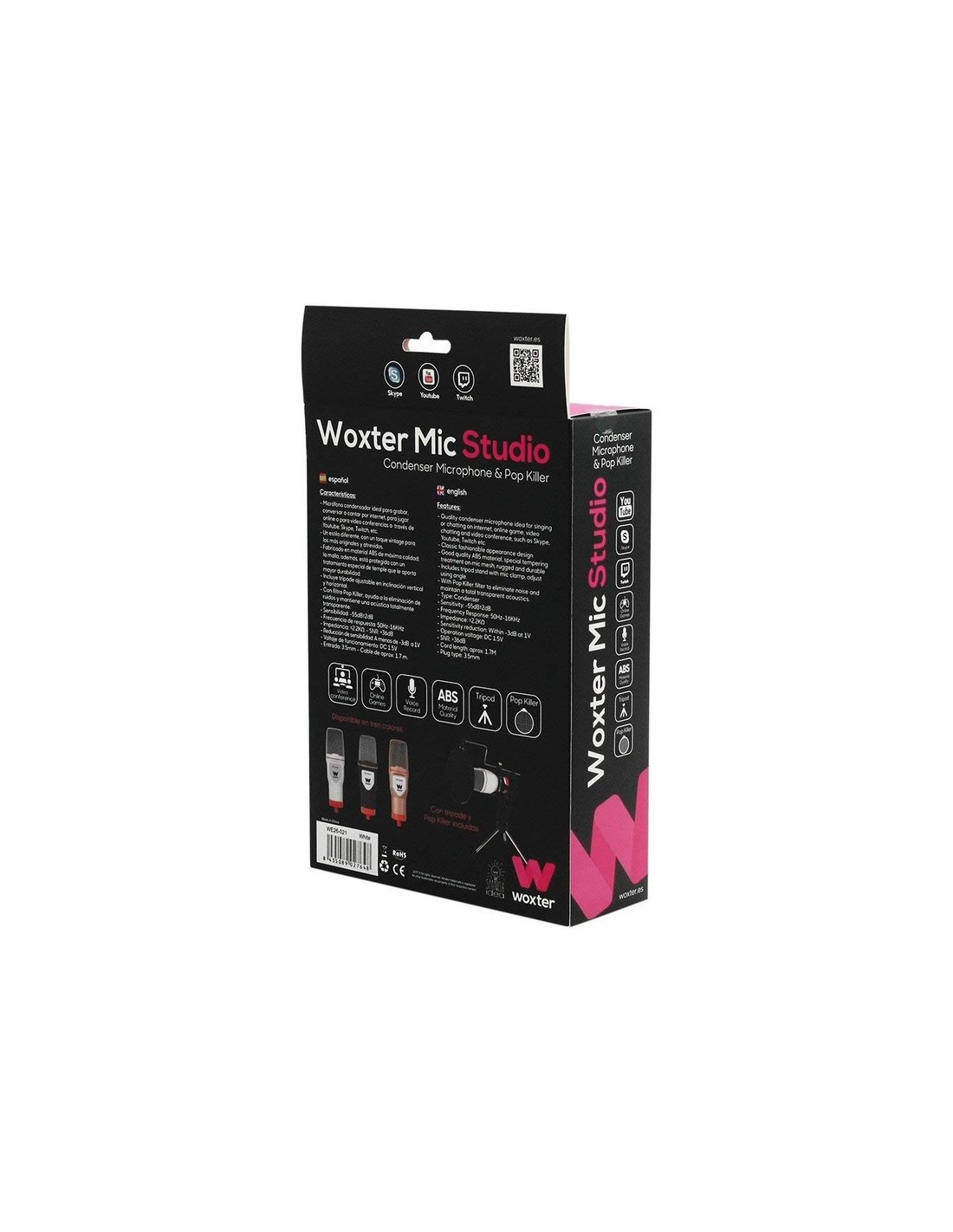 Woxter Mic Studio Micrófono Condensador