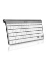Teclado Compacto Inalámbrico por Bluetooth Subblim Pure Compact/ Plata