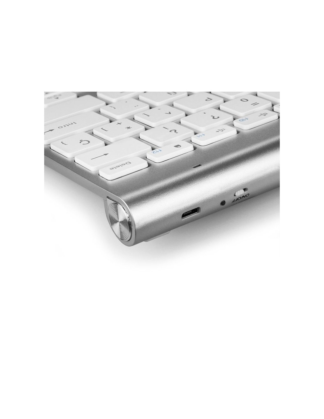 Teclado Compacto Inalámbrico por Bluetooth Subblim Pure Compact/ Plata