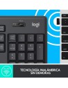 Teclado + Ratón Inalámbricos Logitech Silent Touch MK295/ Grafito
