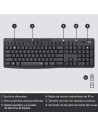 Teclado + Ratón Inalámbricos Logitech Silent Touch MK295/ Grafito