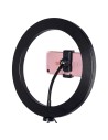 Set de Grabación Anillo LED Regulable 26cm + Mini Trípode con Soporte Smartphone