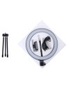 Set de Grabación Anillo LED Regulable 26cm + Mini Trípode con Soporte Smartphone