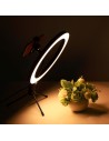 Set de Grabación Anillo LED Regulable 26cm + Mini Trípode con Soporte Smartphone