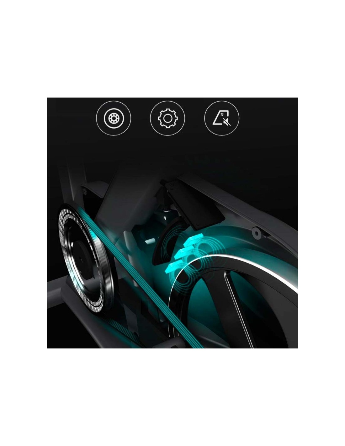 Bicicleta Spinning OVICX Q200B Bluetooth