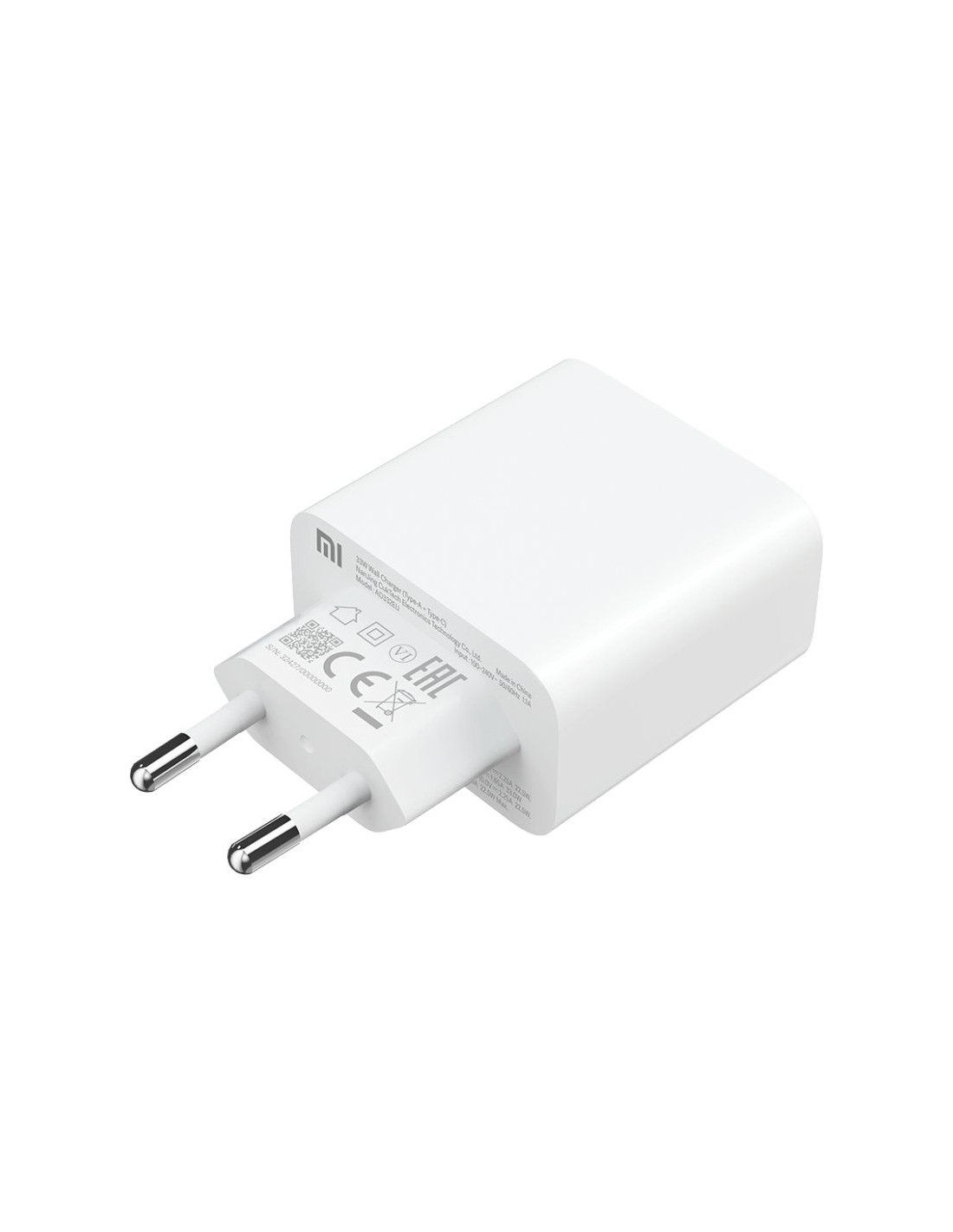 Cargador de Pared Xiaomi Mi 33W Wall Charger/ 1xUSB Tipo-C/ 1xUSB A/ 33W
