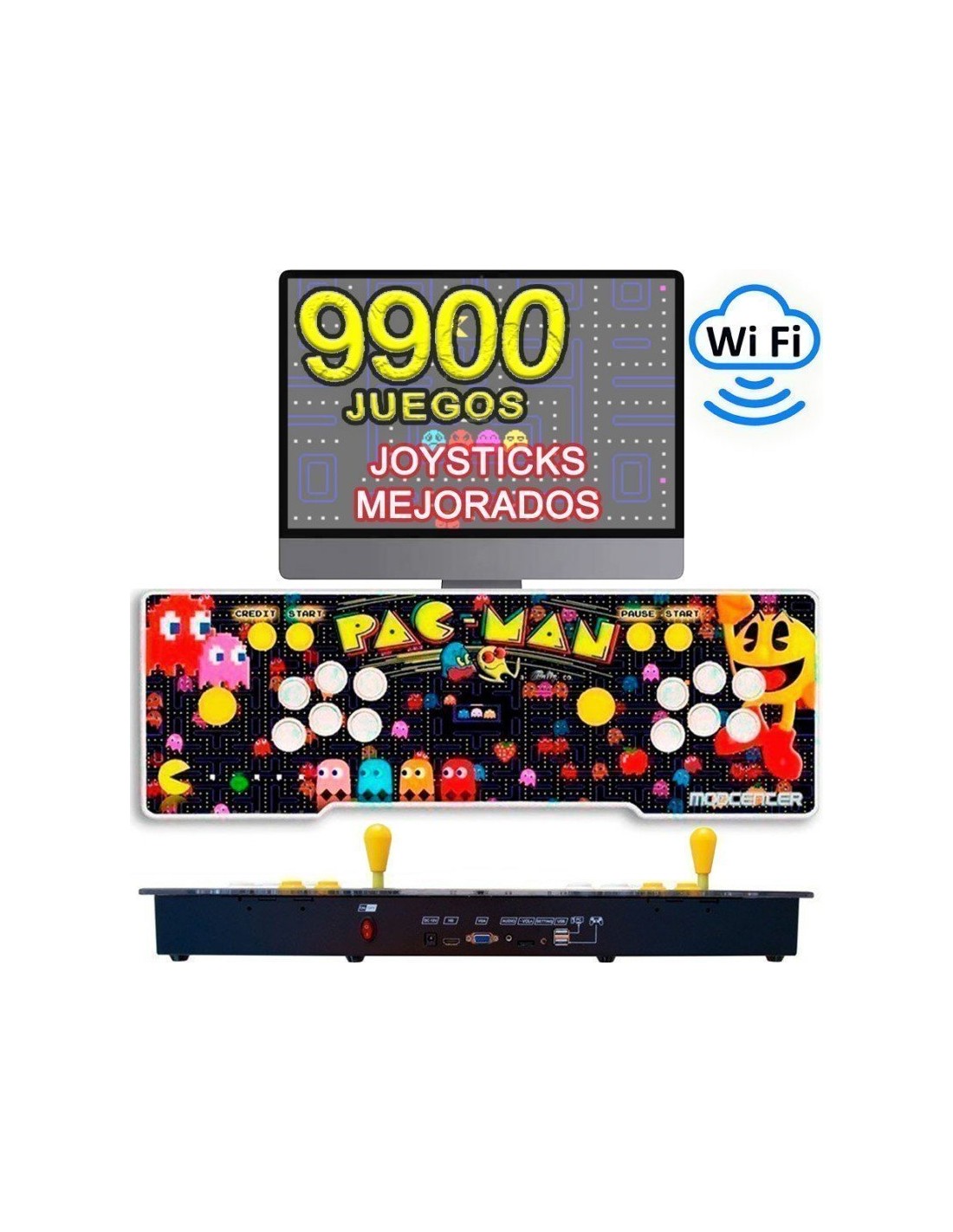 MAQUINA RECREATIVA PANDORA BOX 3D WIFI PACMAN CONSOLA ARCADE RETRO CON 12.000 JUEGOS