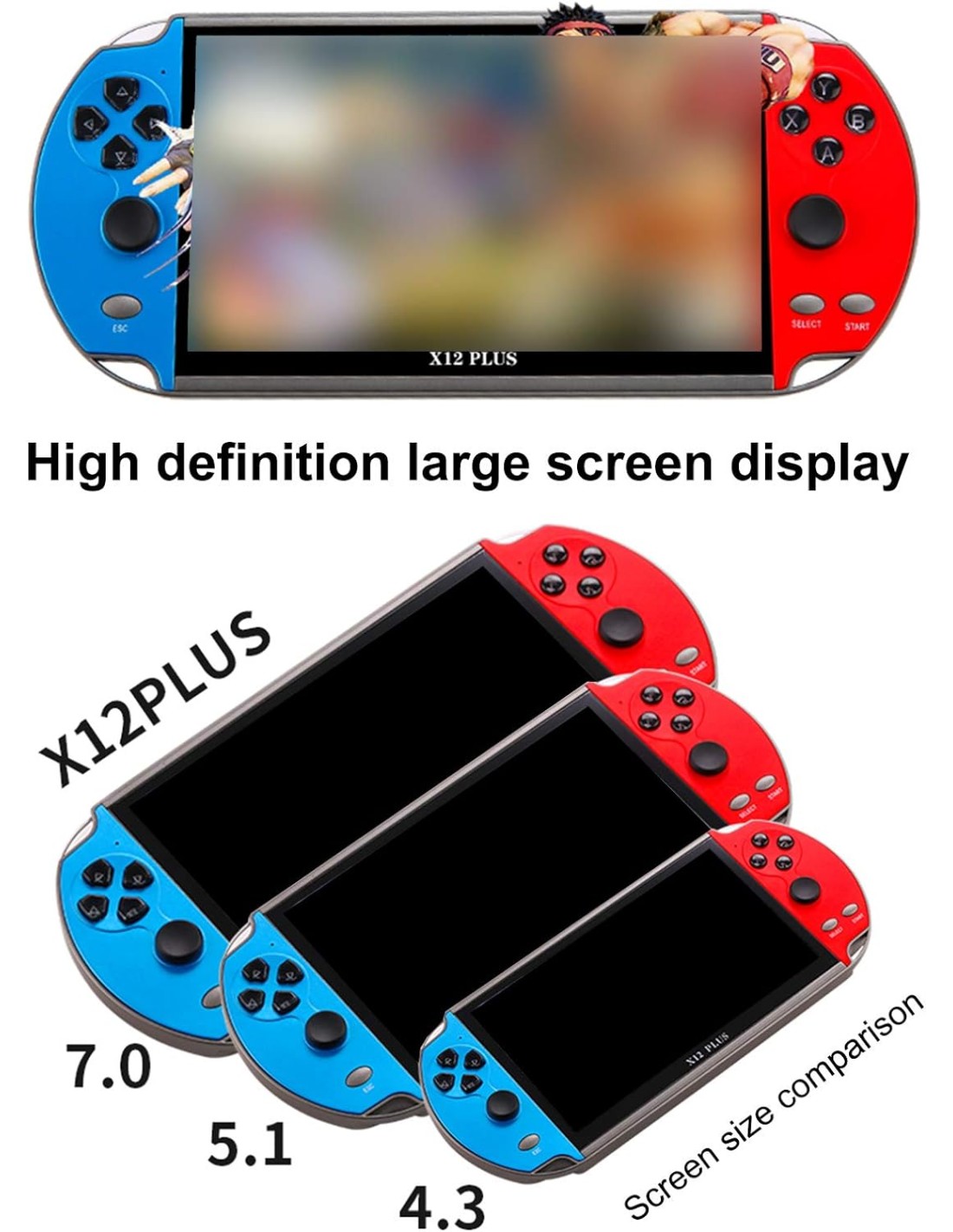 Consola portátil Arcade X12 Plus