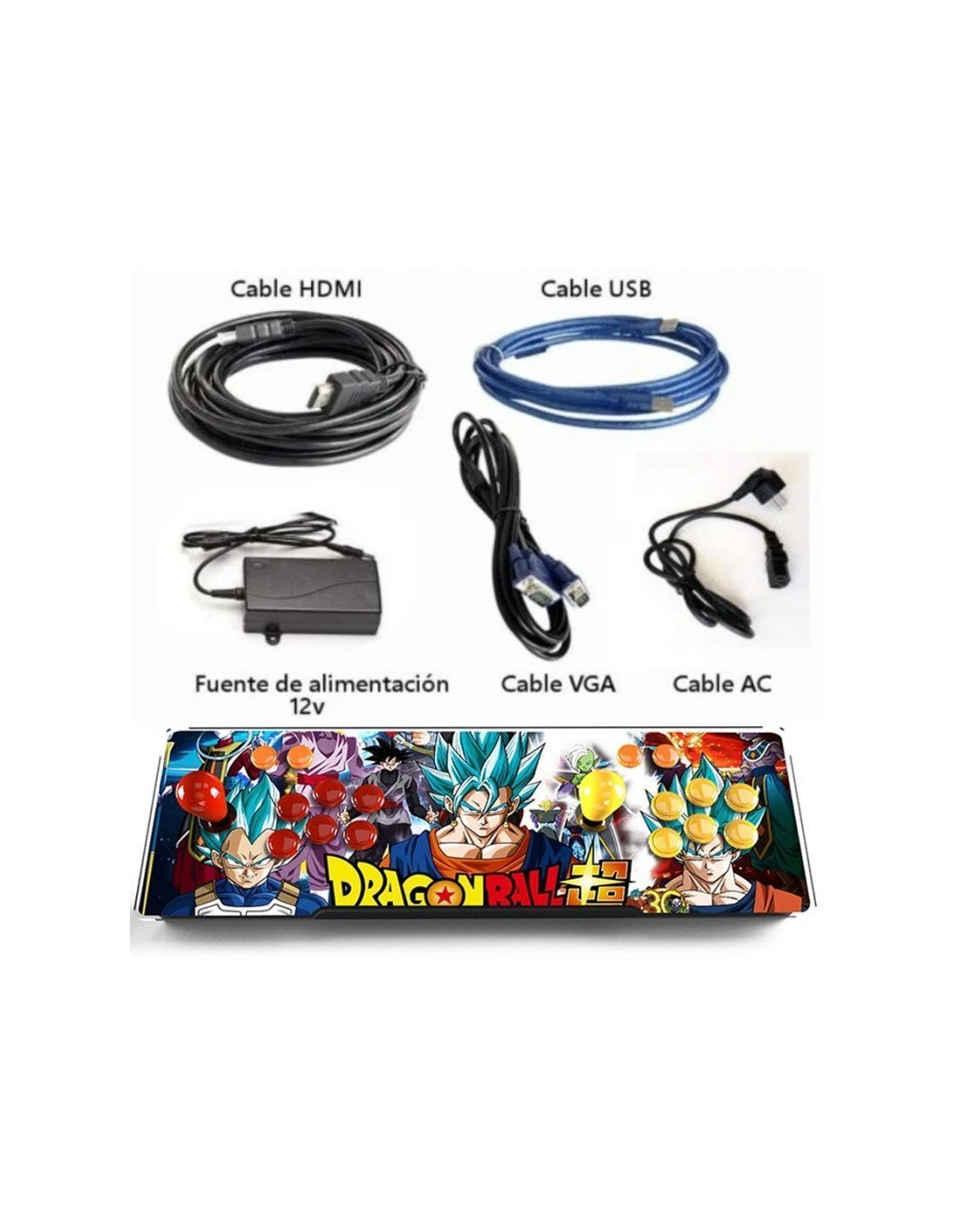 MAQUINA RECREATIVA PANDORA BOX DRAGON BALL Z CONSOLA ARCADE RETRO - 11000 JUEGOS