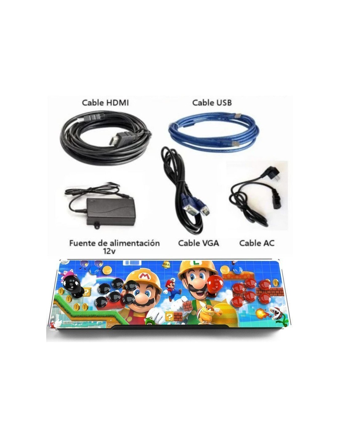 MAQUINA RECREATIVA PANDORA BOX SUPER MARIO CONSOLA ARCADE RETRO - 11000 JUEGOS