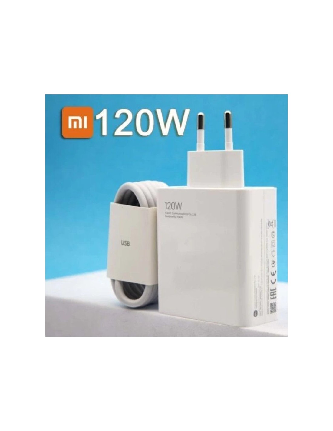 Cargador de Pared Xiaomi Charging Combo (Tipo-A)/ 1xUSB + Cable USB Tipo-C/ 120W