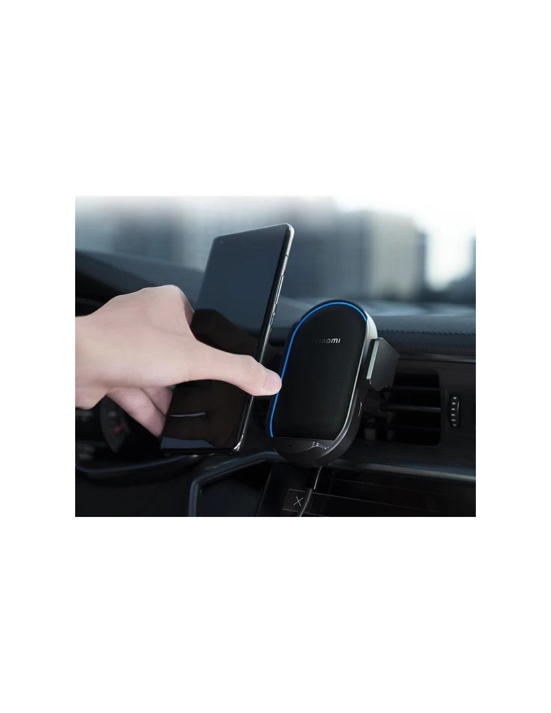 Cargador de Coche Inalámbrico Xiaomi 50W Wireless Car Charger/ 1xUSB Tipo-C/ 50W