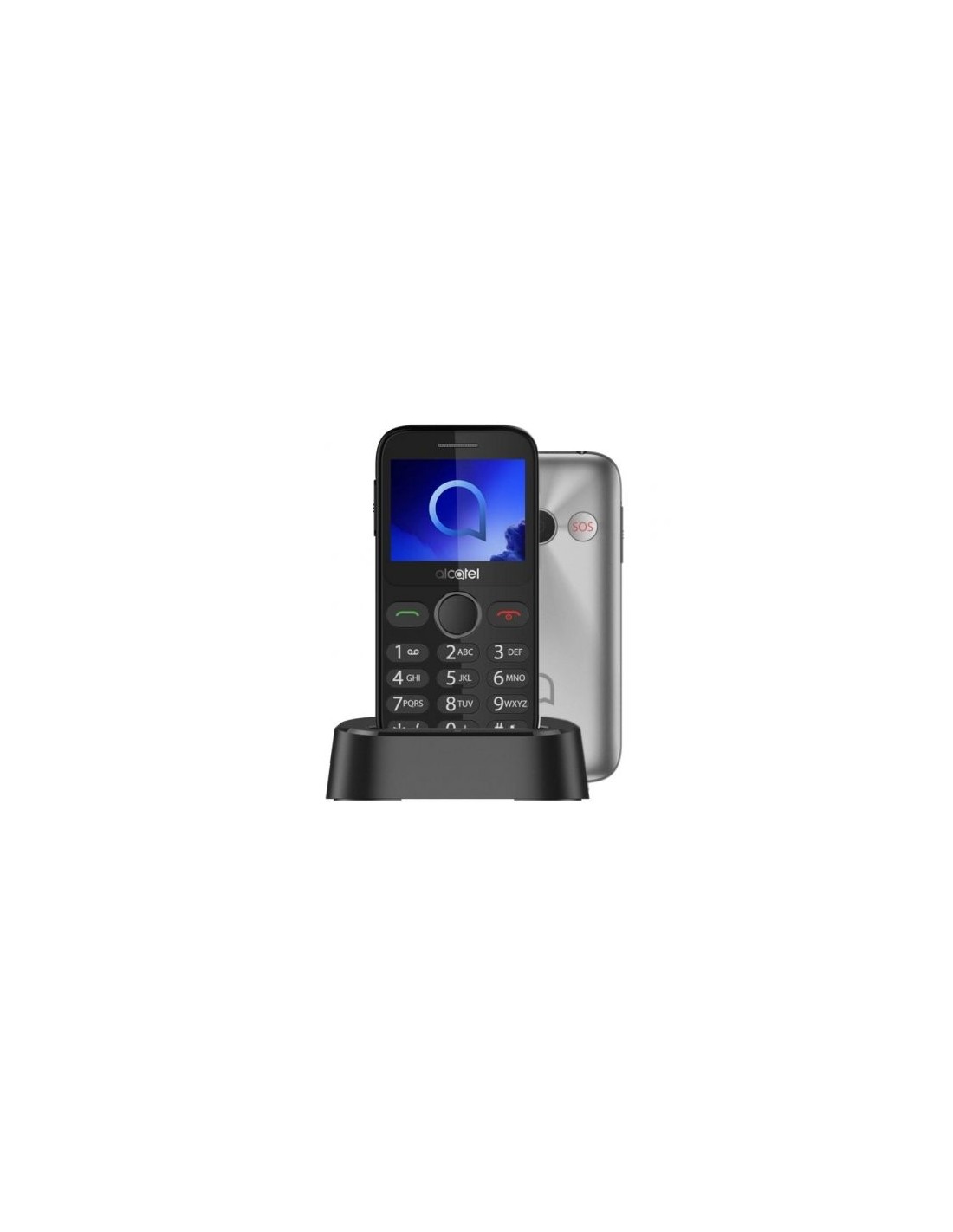 Teléfono Móvil Alcatel 2020/ Plata Metal