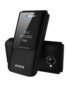 Teléfono Móvil Aiwa FP-24BK para Personas Mayores/ Negro