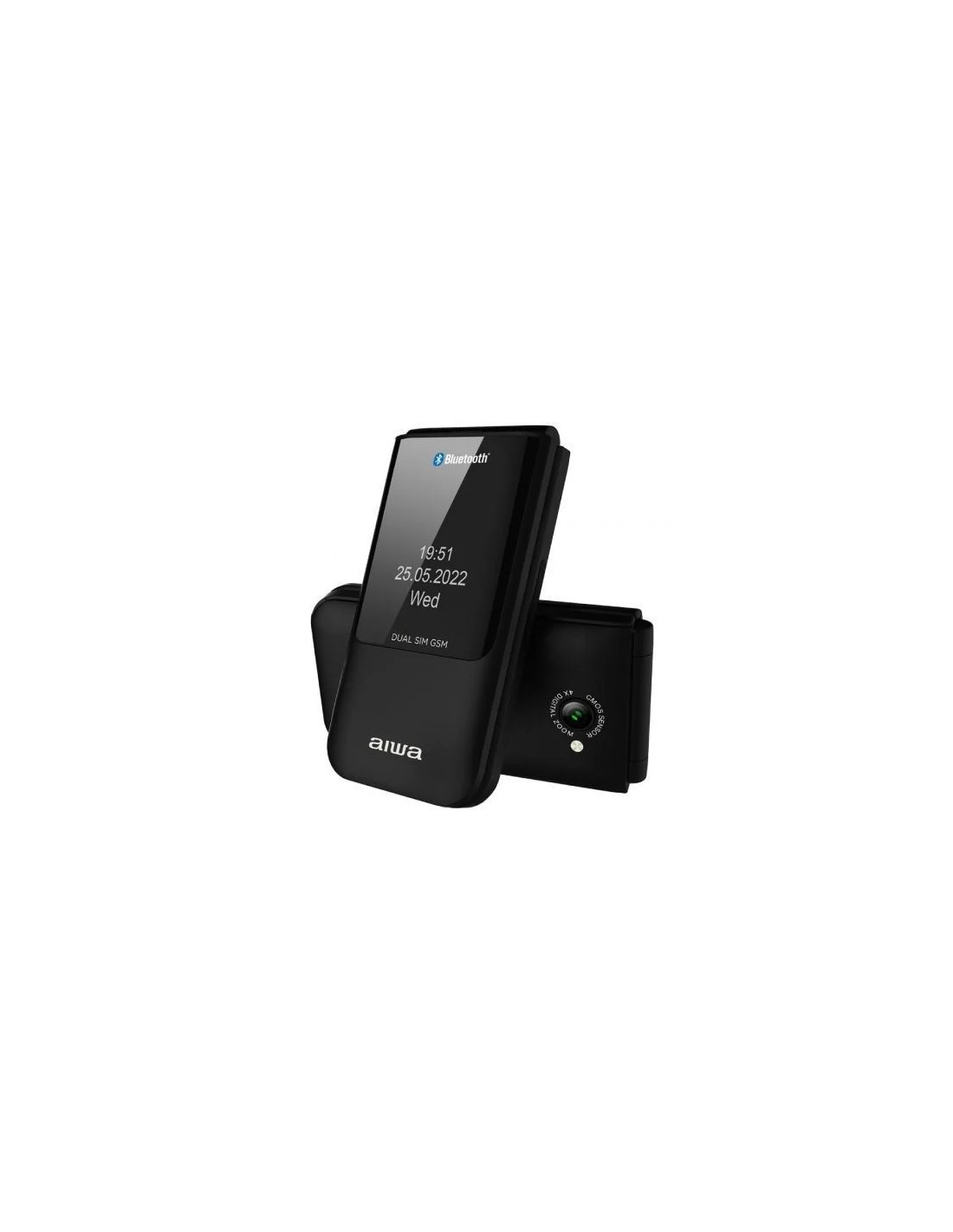 Teléfono Móvil Aiwa FP-24BK para Personas Mayores/ Negro