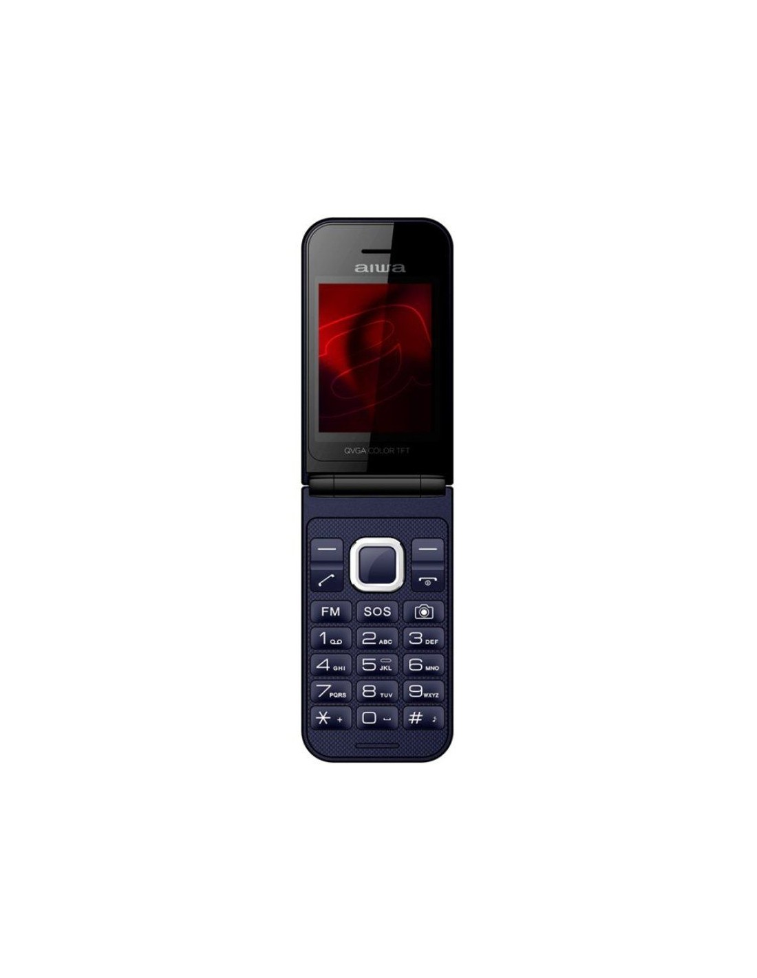 Teléfono Móvil Aiwa FP-24BK para Personas Mayores/ Negro