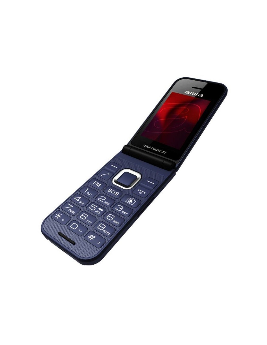 Teléfono Móvil Aiwa FP-24BK para Personas Mayores/ Negro