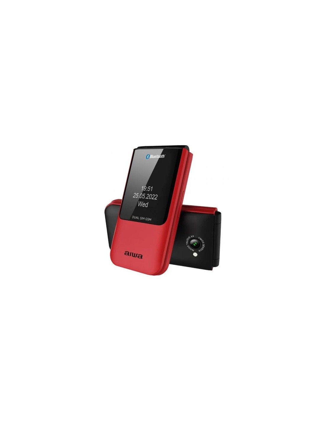 Teléfono Móvil Aiwa FP-24BK para Personas Mayores/ Negro