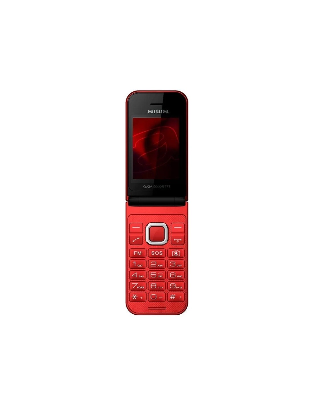Teléfono Móvil Aiwa FP-24BK para Personas Mayores/ Negro