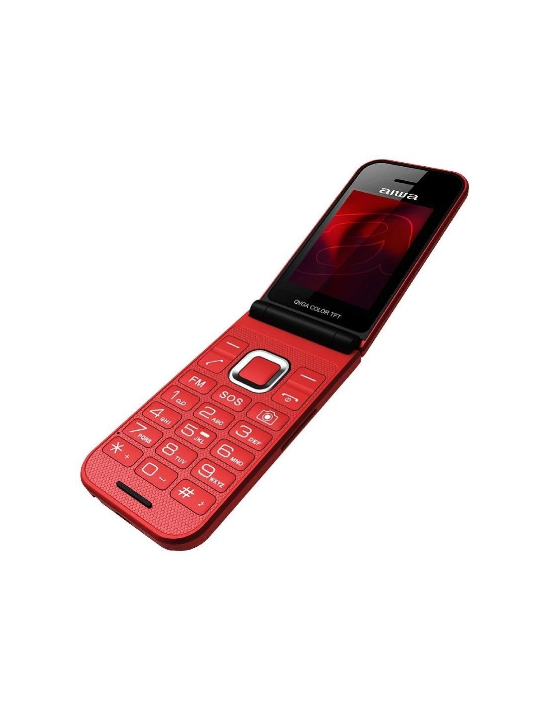 Teléfono Móvil Aiwa FP-24BK para Personas Mayores/ Negro