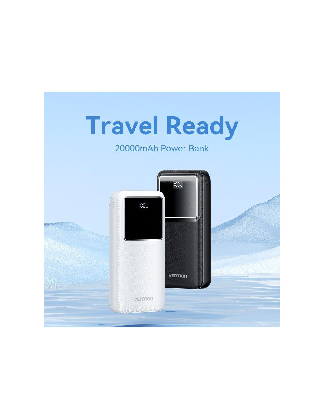 Powerbank 20000mAh Vention FHLB0/ 22.5W