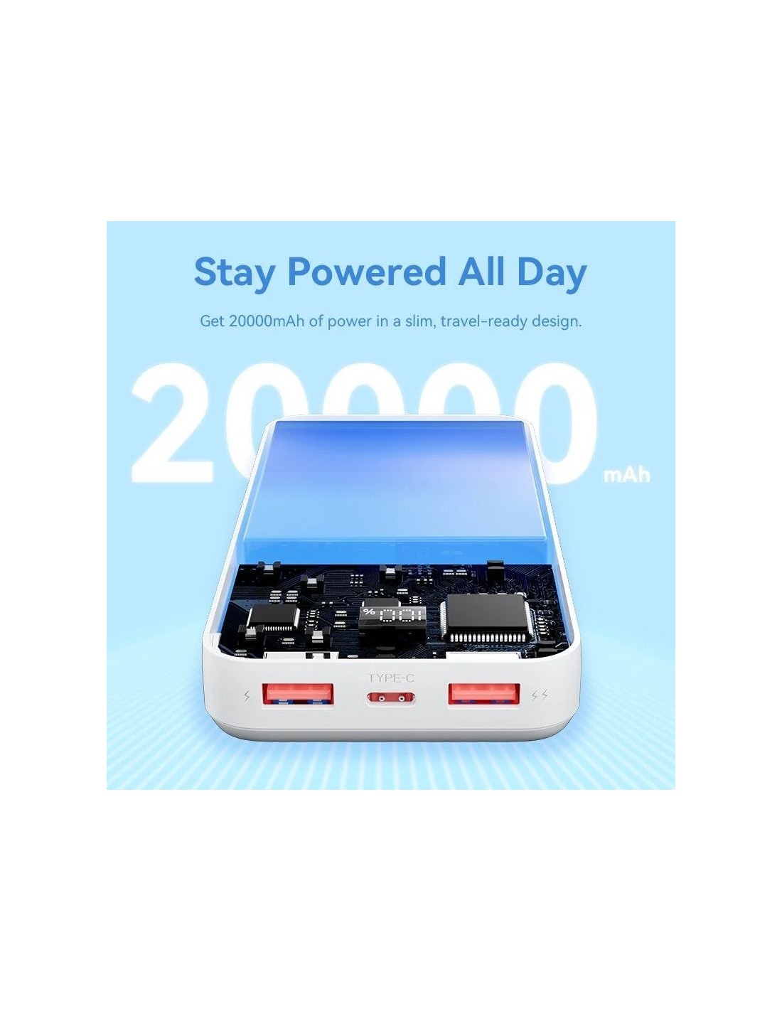 Powerbank 20000mAh Vention FHLB0/ 22.5W