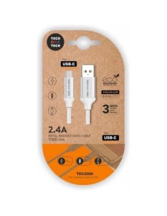 Cable USB 2.0 Tech One Tech TEC2003/ USB Tipo-C Macho - USB Macho/ 1m 2