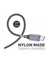 Cable USB 2.0 Tech One Tech TEC2023/ USB Tipo-C Macho - USB Macho/ 2m/ Gris