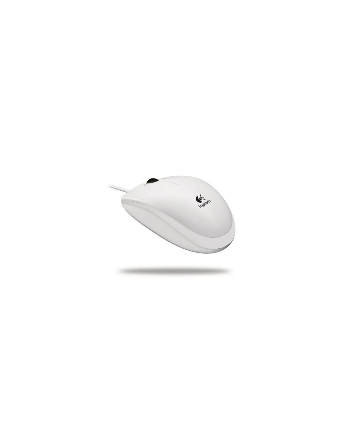 Ratón Logitech B100/ Hasta 800 DPI/ Blanco