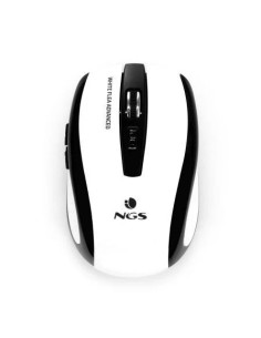 Ratón Inalámbrico NGS Flea Advanced/ Hasta 1600 DPI/ Blanco