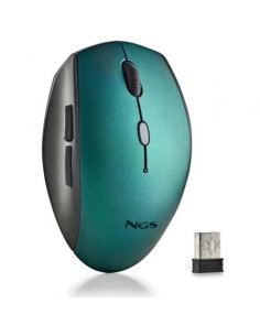 Ratón Inalámbrico NGS Bee Blue/ Hasta 1600 DPI