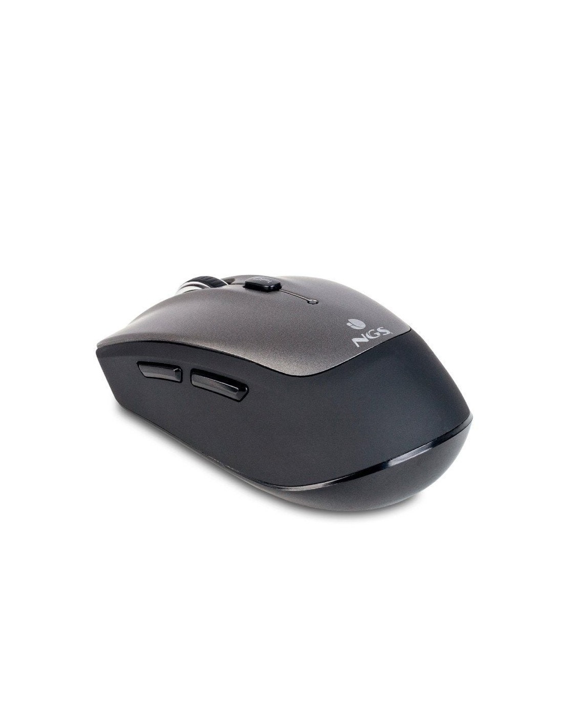 Ratón Inalámbrico por Bluetooth NGS FrizzBT/ Hasta 1600 DPI/ Gris