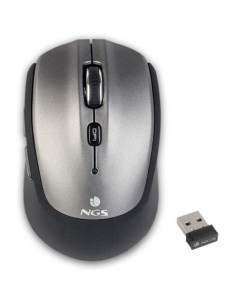 Ratón Inalámbrico por Bluetooth NGS FrizzBT/ Hasta 1600 DPI/ Gris