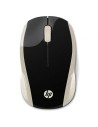 Ratón Inalámbrico HP 200/ 1000 DPI/ Dorado