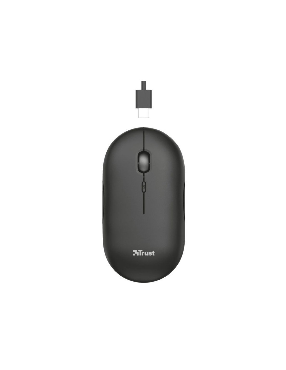 Ratón Inalámbrico por Bluetooth Trust Puck/ Batería recargable/ Hasta 1600 DPI