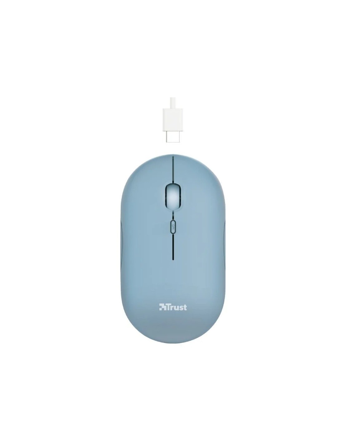 Ratón Inalámbrico por Bluetooth Trust Puck/ Batería recargable/ Hasta 1600 DPI