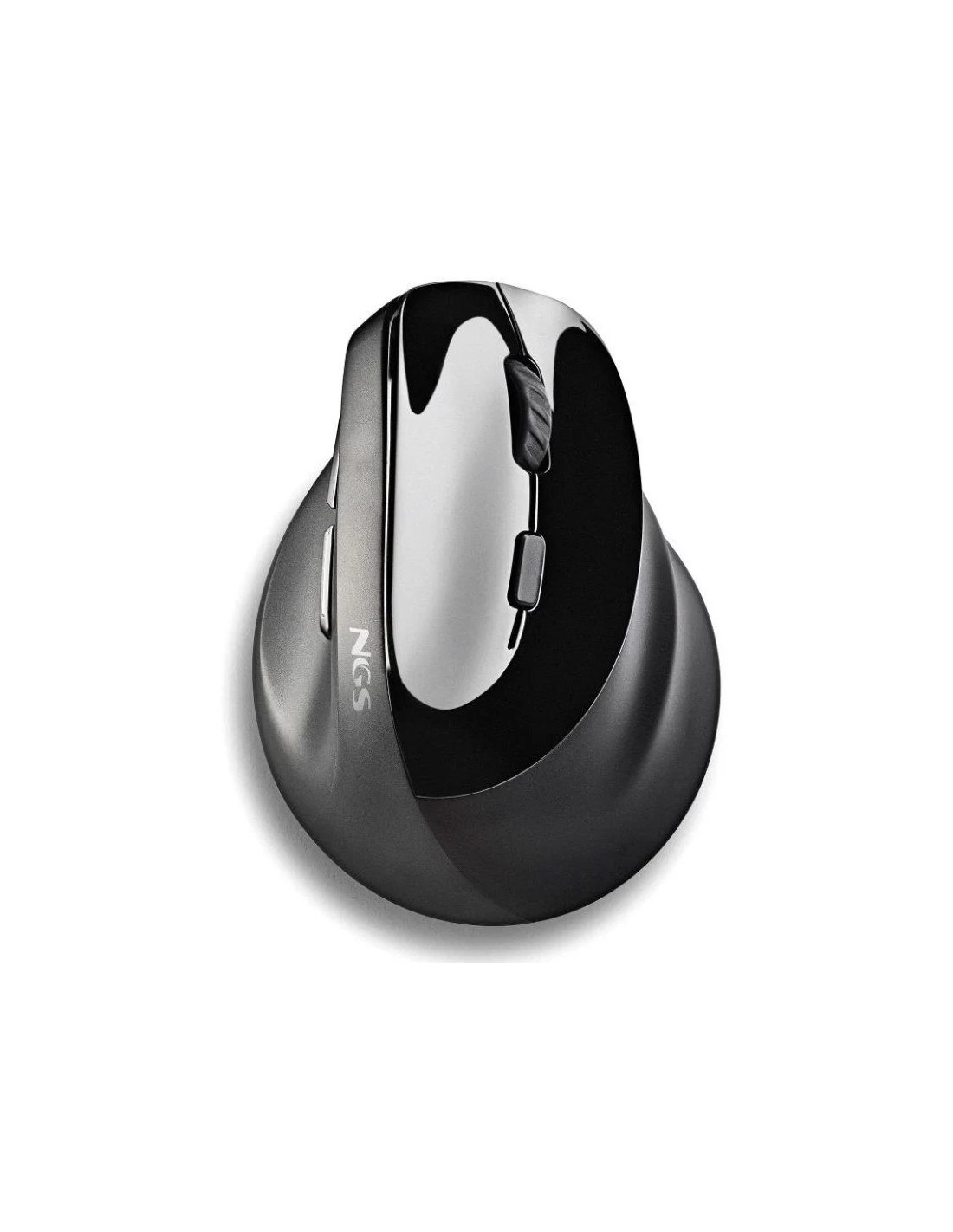 Ratón Ergonómico Inalámbrico NGS EVO Moksha/ Batería recargable/ Hasta 2400 DPI