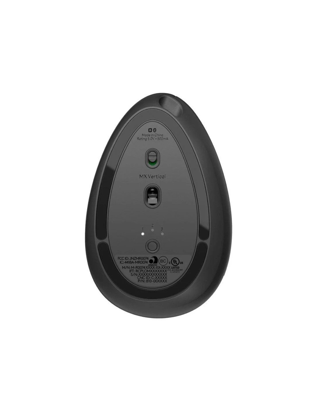 Ratón Ergonómico Inalámbrico por Bluetooth Logitech Vertical MX/ Batería recargable/ Hasta 4000 DPI