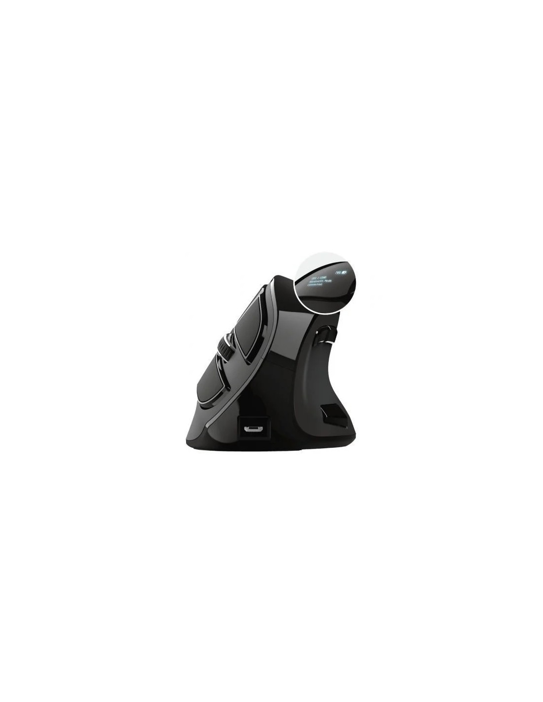 Ratón Ergonómico Inalámbrico por Bluetooth Trust Voxx/ Hasta 2400 DPI