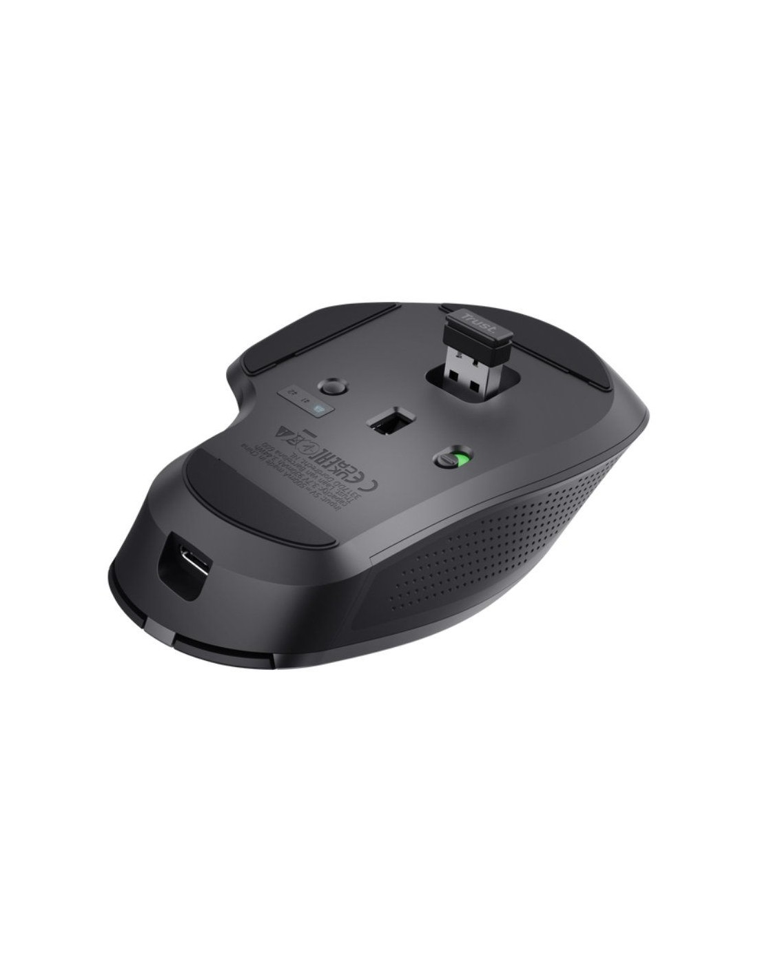 Ratón Inalámbrico por Bluetooth Trust Ozaa+/ Batería recargable/ Hasta 3200 DPI