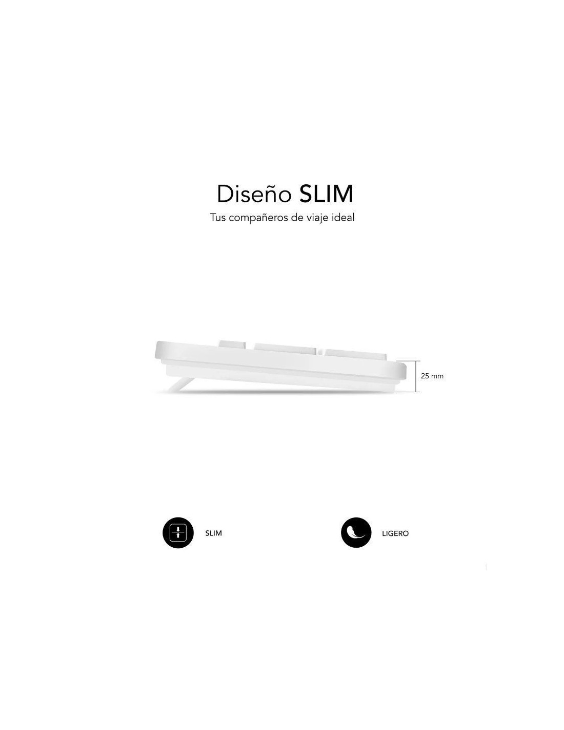 Teclado Subblim Business Slim Silencioso