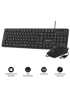 Teclado y Ratón Subblim Combo Business Slim CSSK01/ Negro 2