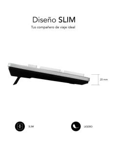 Teclado Subblim Wired Ergo Keys Silent Flat HQ 2