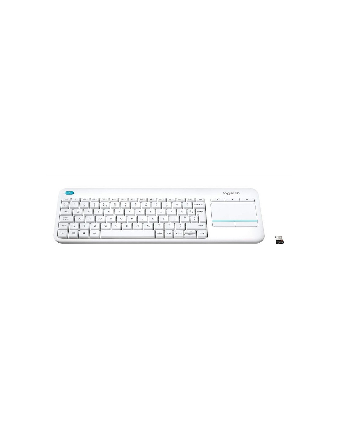 Teclado para Smart TV Logitech Wireless Touch K400 Plus