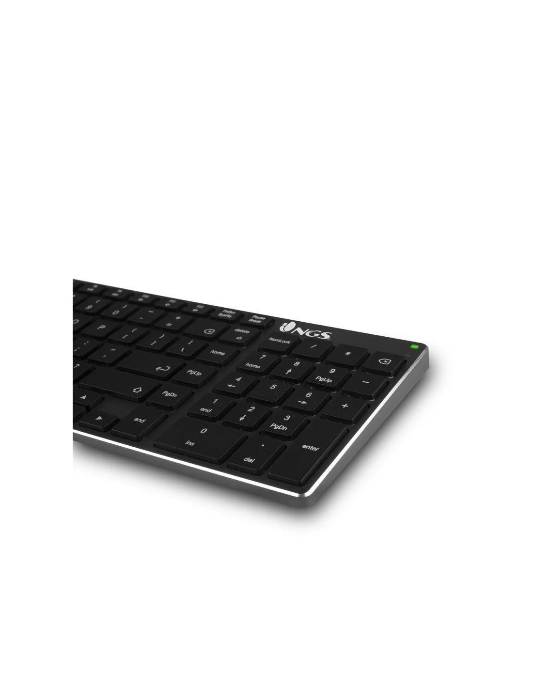 Teclado Inalámbrico por Bluetooth NGS Fortune-BT/ Gris