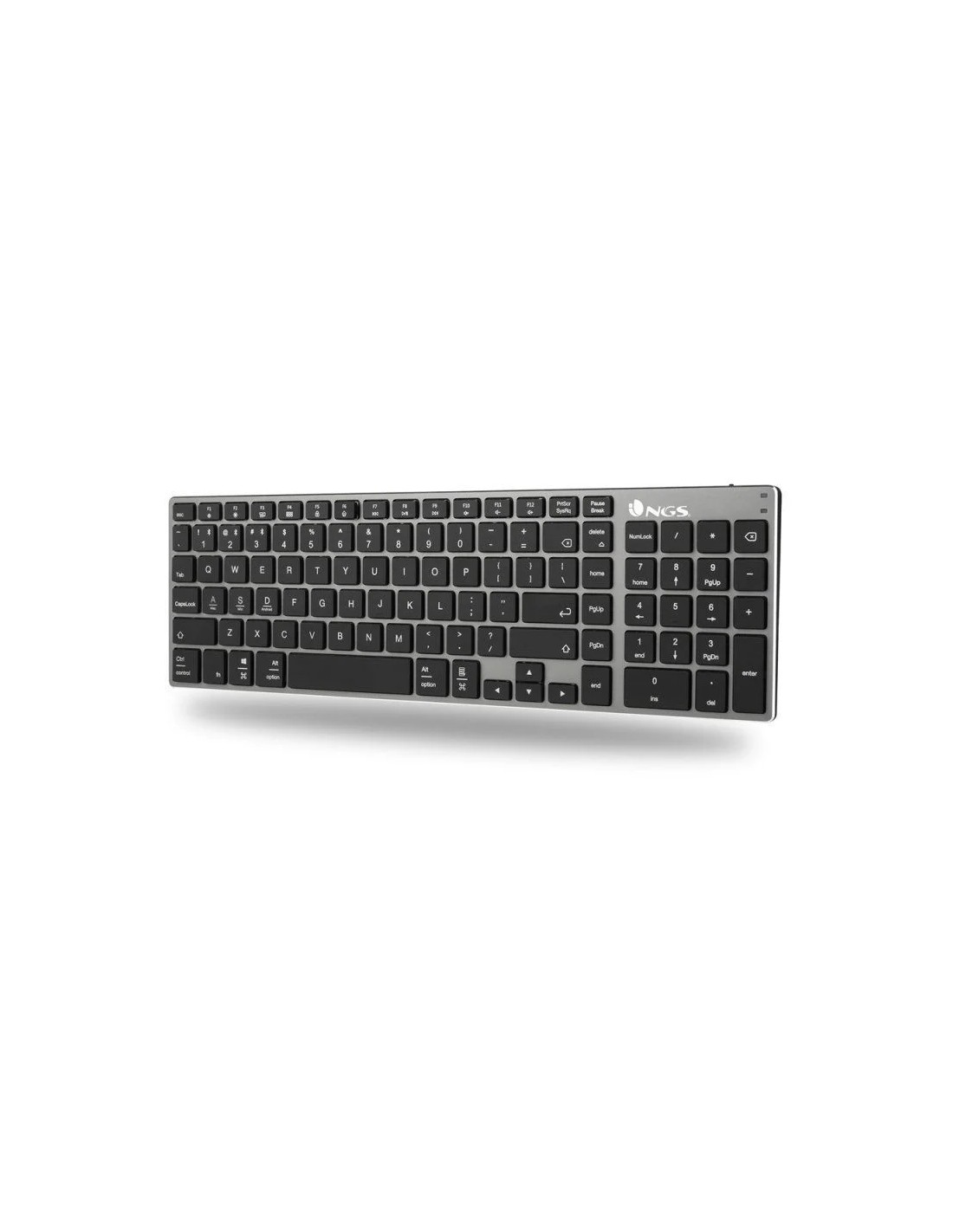 Teclado Inalámbrico por Bluetooth NGS Fortune-BT/ Gris