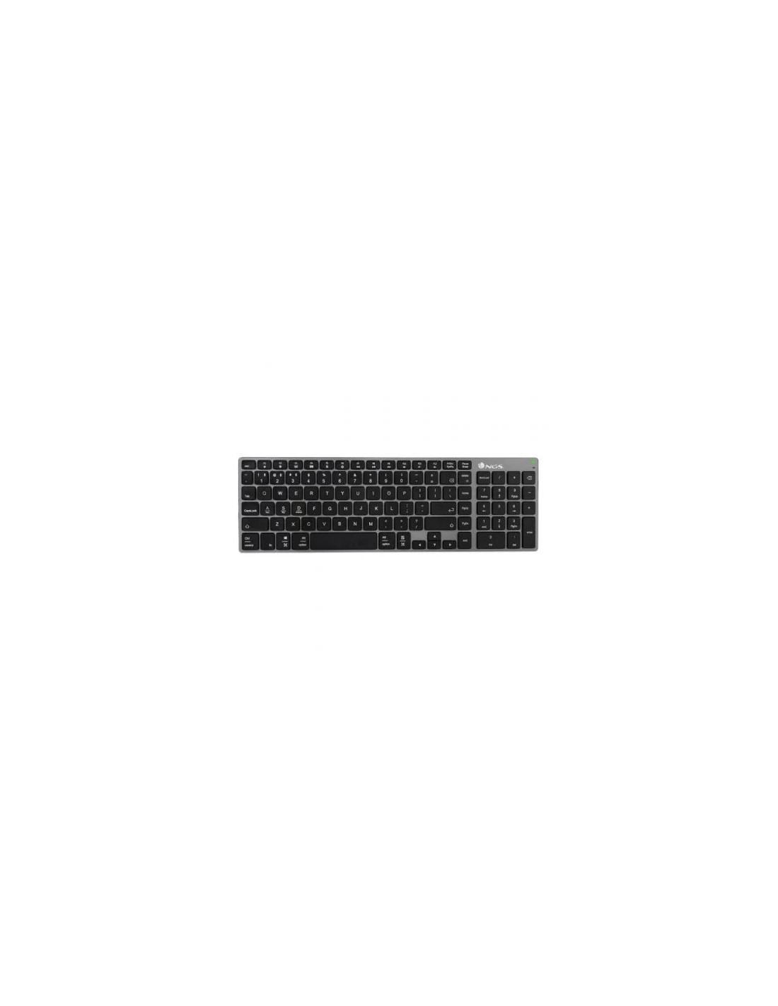 Teclado Inalámbrico por Bluetooth NGS Fortune-BT/ Gris